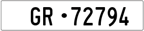 Trailer License Plate